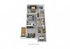 Two Bedroom Two Bath Floor Plan Two Bedroom Two Bath Floor Plan at Galbraith Pointe Apartments and Townhomes*, Cincinnati, Ohio